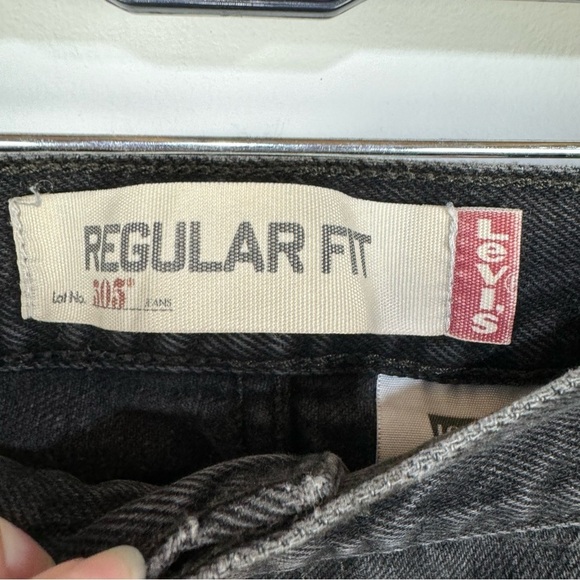 Levi's 505 regular fit black denim jeans 40x30 - Picture 4 of 5